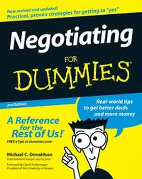 Donaldson |  Negotiating For Dummies | eBook | Sack Fachmedien