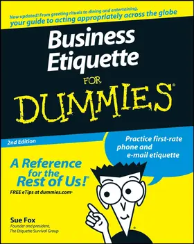 Fox |  Business Etiquette for Dummies | Buch |  Sack Fachmedien