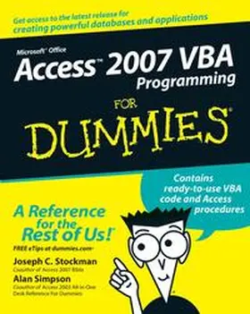 Stockman / Simpson | Access 2007 VBA Programming For Dummies | E-Book | www2.sack.de