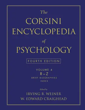 Weiner / Craighead |  The Corsini Encyclopedia of Psychology, Volume 4 | Buch |  Sack Fachmedien