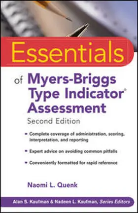 Quenk |  Essentials of Myers-Briggs Type Indicator Assessment | eBook | Sack Fachmedien