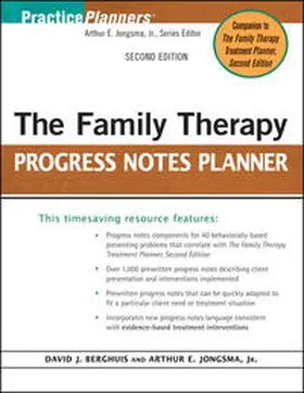 Jongsma / Berghuis |  The Family Therapy Progress Notes Planner | eBook | Sack Fachmedien