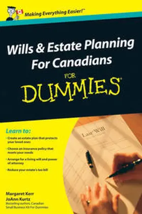 Kerr / Kurtz |  Wills and Estate Planning For Canadians For Dummies | eBook | Sack Fachmedien