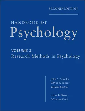 Weiner / Schinka / Velicer |  Handbook of Psychology, Volume 2 | Buch |  Sack Fachmedien