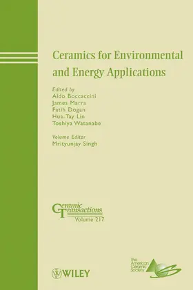 Boccaccini / Singh / Marra |  Ceramics for Environmental and Energy Applications | Buch |  Sack Fachmedien