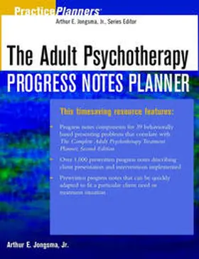 Jongsma / Berghuis |  The Adult Psychotherapy Progress Notes Planner | eBook | Sack Fachmedien