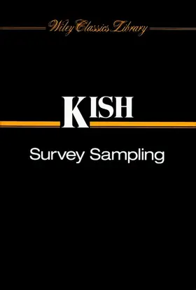 Kish |  Survey Sampling | Buch |  Sack Fachmedien