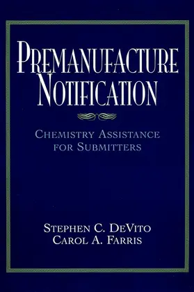 DeVito / Farris |  Premanufacture Notification | Buch |  Sack Fachmedien