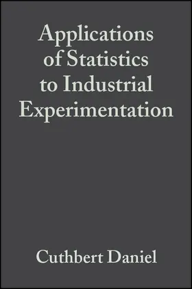 Daniel |  Applications of Statistics to Industrial Experimentation | Buch |  Sack Fachmedien