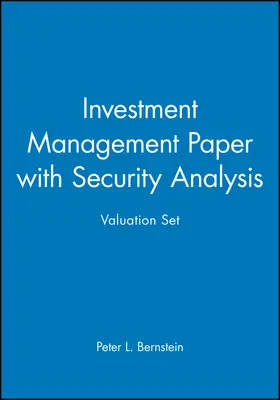Bernstein / Damodaran |  Investment Management Paper with Security Analysis Valuation Set | Buch |  Sack Fachmedien