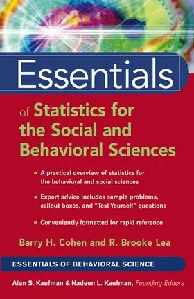 Cohen / Lea | Essentials of Statistics for the Social and Behavioral Sciences | Buch | 978-0-471-22031-2 | sack.de
