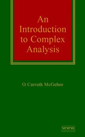McGehee |  An Introduction to Complex Analysis | Buch |  Sack Fachmedien