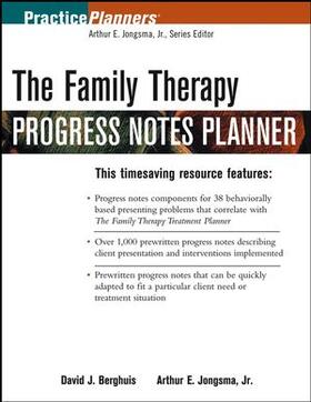 Berghuis / Jongsma | The Family Therapy Progress Notes Planner | Buch | 978-0-471-48443-1 | www2.sack.de
