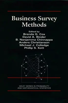 Cox / Binder / Chinnappa | Business Survey Methods | Buch | 978-0-471-59852-7 | sack.de