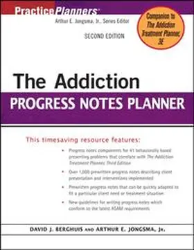 Jongsma |  The Addiction Progress Notes Planner | eBook | Sack Fachmedien