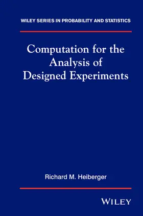 Heiberger | Computation Analysis Designed Experiment | Buch | 978-0-471-82735-1 | sack.de