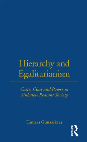 Gunasekera |  Hierarchy and Egalitarianism | Buch |  Sack Fachmedien