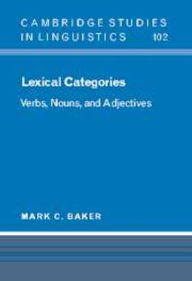 Baker |  Lexical Categories | eBook | Sack Fachmedien