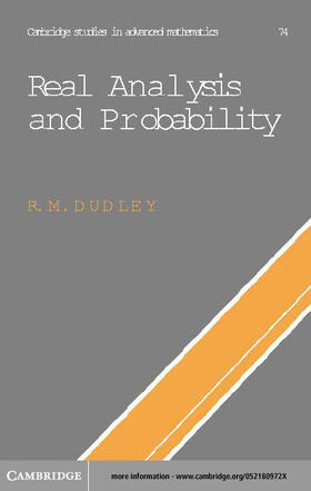 Dudley |  Real Analysis and Probability | eBook | Sack Fachmedien