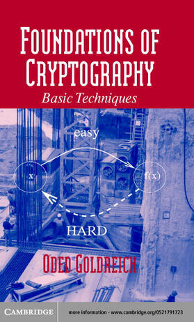 Goldreich |  Foundations of Cryptography: Volume 1, Basic Tools | eBook | Sack Fachmedien