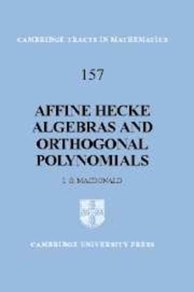Macdonald |  Affine Hecke Algebras and Orthogonal Polynomials | eBook | Sack Fachmedien