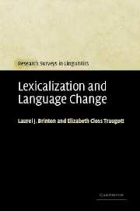 Brinton |  Lexicalization and Language Change | eBook | Sack Fachmedien