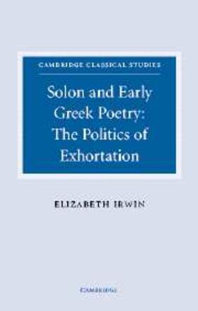 Irwin |  Solon and Early Greek Poetry | eBook | Sack Fachmedien