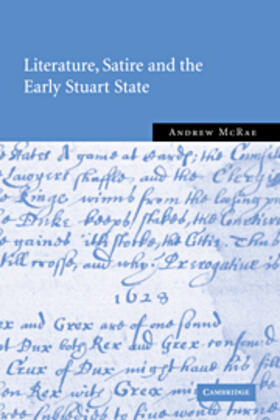 Mcrae |  Literature, Satire and the Early Stuart State | eBook | Sack Fachmedien