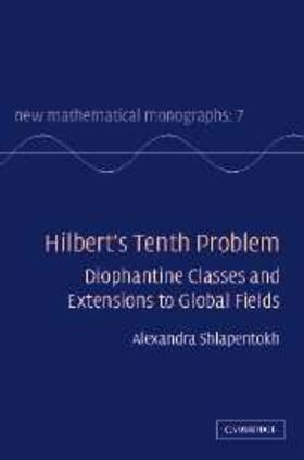 Shlapentokh |  Hilbert's Tenth Problem | eBook | Sack Fachmedien