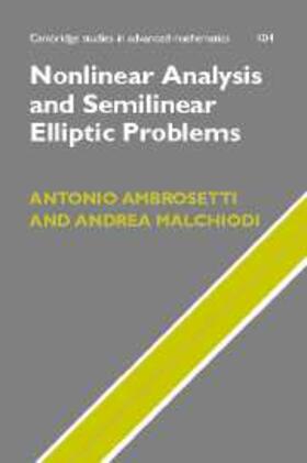 Ambrosetti |  Nonlinear Analysis and Semilinear Elliptic Problems | eBook | Sack Fachmedien
