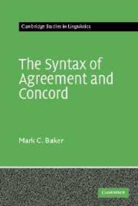 Baker |  Syntax of Agreement and Concord | eBook | Sack Fachmedien