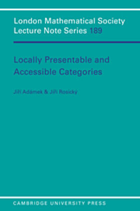 Adamek |  Locally Presentable and Accessible Categories | eBook | Sack Fachmedien