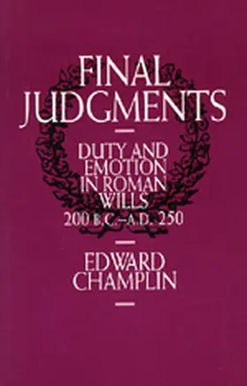 Champlin |  Final Judgments | Buch |  Sack Fachmedien