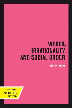 Sica |  Weber, Irrationality, and Social Order | Buch |  Sack Fachmedien