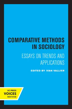 Vallier |  Comparative Methods in Sociology | Buch |  Sack Fachmedien