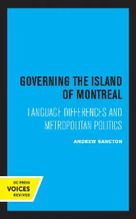 Sancton |  Governing the Island of Montreal | eBook | Sack Fachmedien