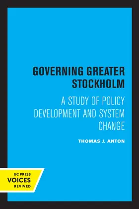 Anton | Governing Greater Stockholm | E-Book | sack.de