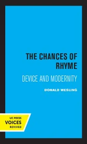 Wesling |  The Chances of Rhyme | eBook | Sack Fachmedien