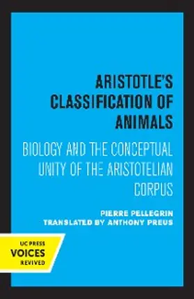 Pellegrin |  Aristotle's Classification of Animals | eBook | Sack Fachmedien
