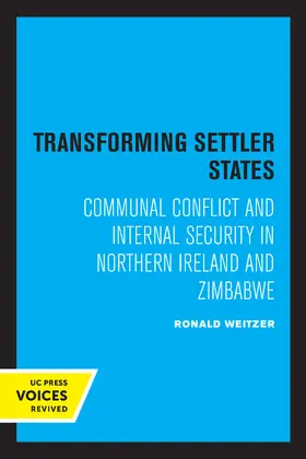 Weitzer |  Transforming Settler States | eBook | Sack Fachmedien