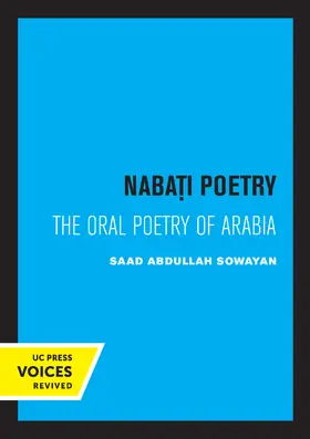 Sowayan |  Nabati Poetry | eBook | Sack Fachmedien