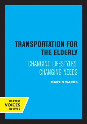 Wachs |  Transportation for the Elderly | eBook | Sack Fachmedien