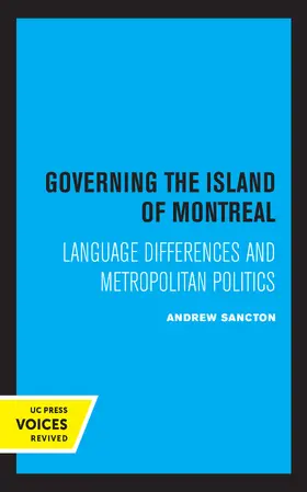 Sancton |  Governing the Island of Montreal | Buch |  Sack Fachmedien