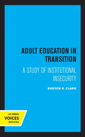 Clark |  Adult Education in Transition | Buch |  Sack Fachmedien