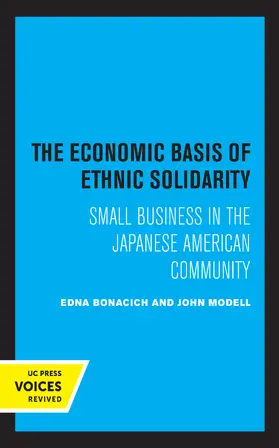 Bonacich / Modell |  The Economic Basis of Ethnic Solidarity | Buch |  Sack Fachmedien