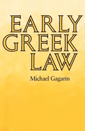 Gagarin |  Early Greek Law | eBook | Sack Fachmedien