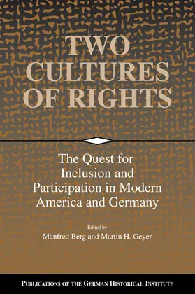 Berg / Geyer / Mauch |  Two Cultures of Rights | Buch |  Sack Fachmedien