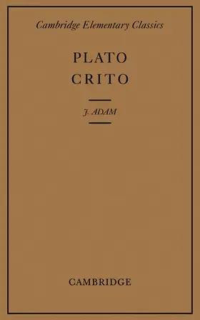 Plato / Adam |  Crito | Buch |  Sack Fachmedien