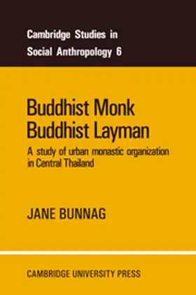 Bunnag |  Buddhist Monk, Buddhist Layman | Buch |  Sack Fachmedien