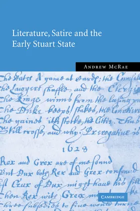 McRae |  Literature, Satire and the Early Stuart State | Buch |  Sack Fachmedien